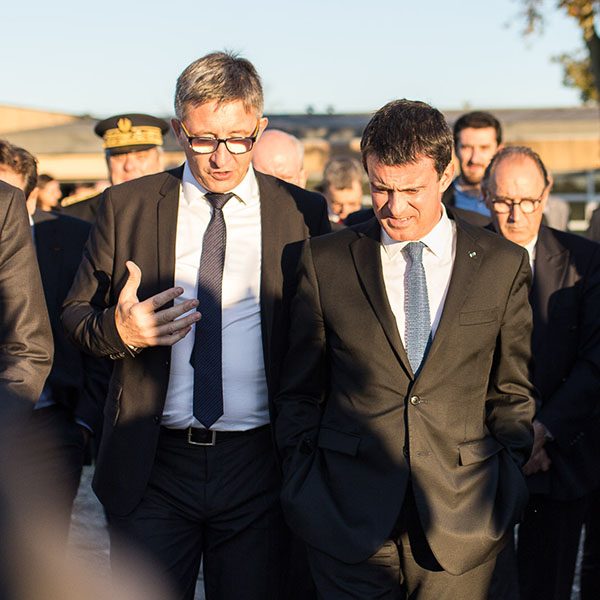 Visite du Premier Ministre au château Luchey-Halde de Bordeaux Sciences Agro