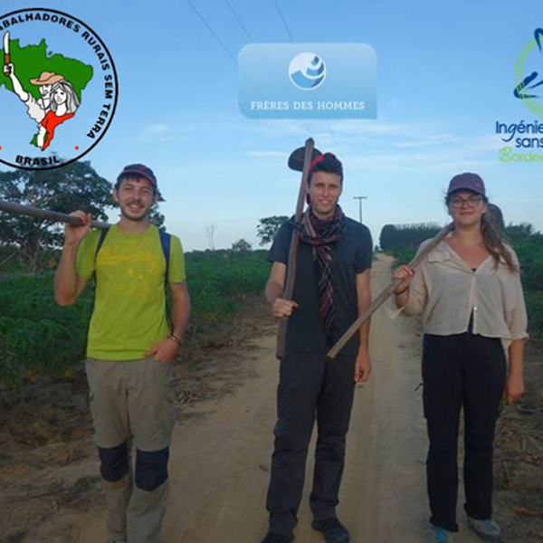 Victor, Ambre et Vivien, trois élèves ingénieurs agronomes à la découverte des Sans Terres au Brésil