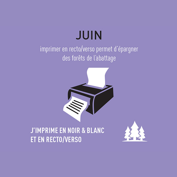 Éco-geste de Juin : imprimer en N&B et en recto-verso