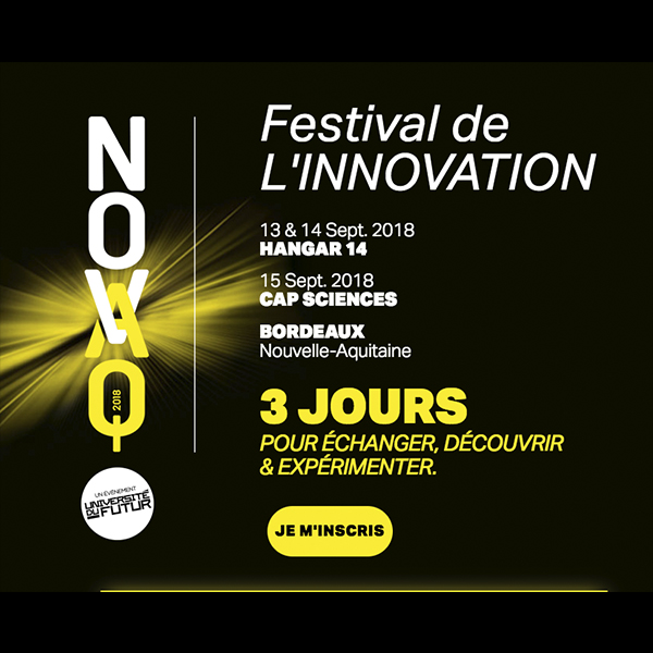 NovAQ – Festival de l’innovation 13-15 sept.