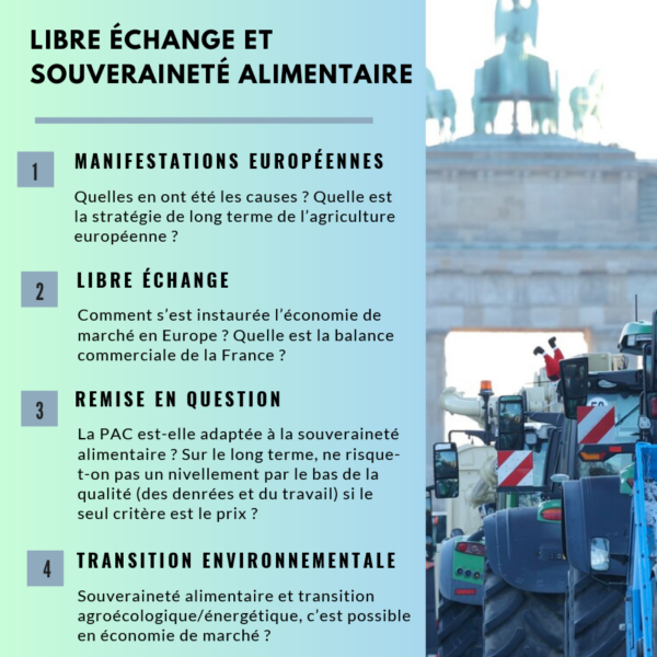 {Conférences} 04 avril | Libre échange et souveraineté alimentaire