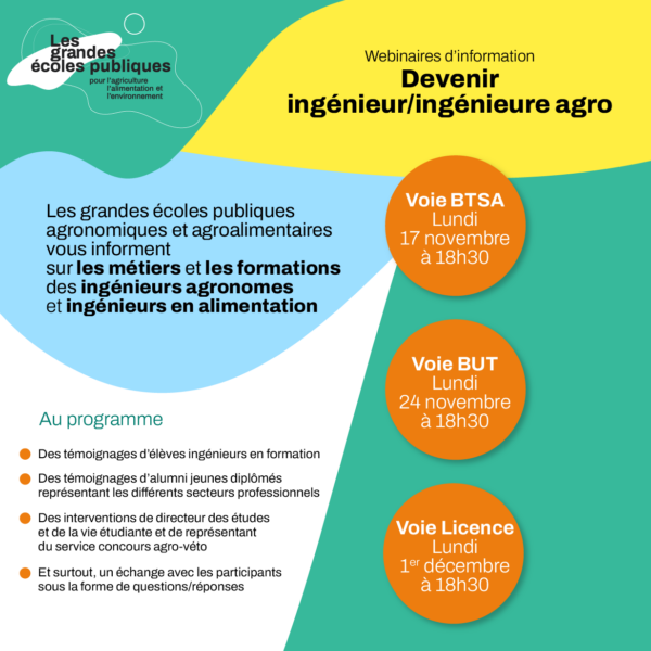 {webinaire} Découvrez les Grandes écoles de l’agriculture, de l’alimentation et de l’environnement
