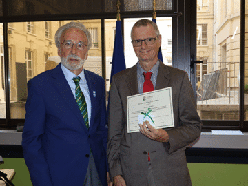 Récompense : Médaille de Vermeil pour Christian Germain